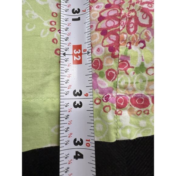 Oscar de la Renta Green Mandala Print Cotton Tunic Dress Size M Boho Resort - Picture 6 of 8